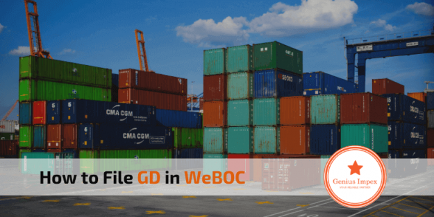 How to File GD in WeBOC